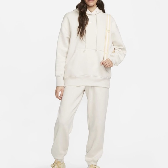 Nike Matching Set | Phoenix Hoodie (Lg) and Joggers (M) in Light Orewood - Picture 2 of 8